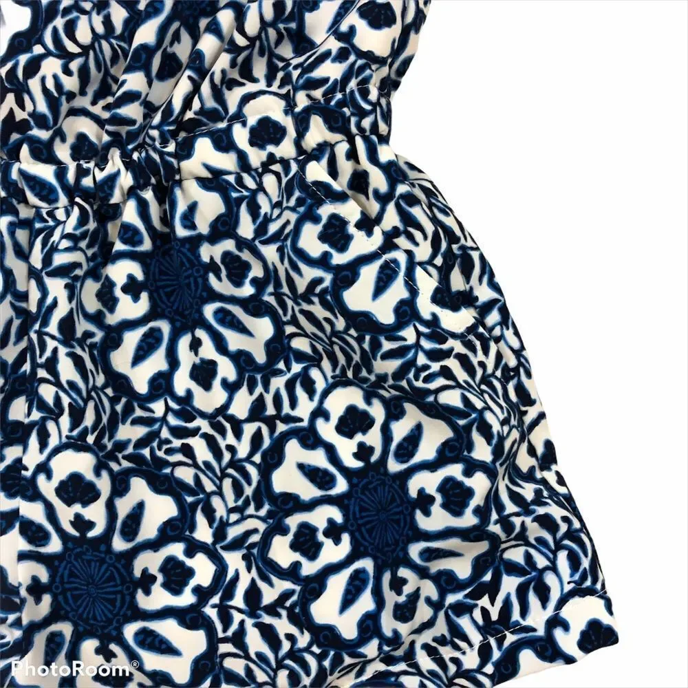 Girls Vineyard Vine‎ Tile Medallion Print Romper Sm
